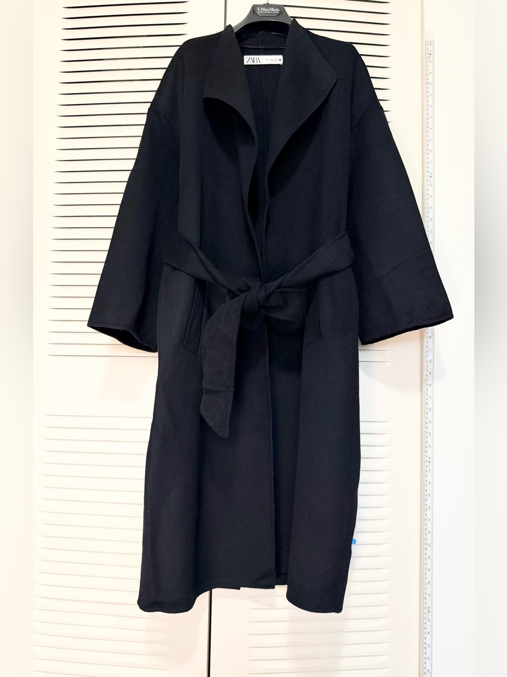 ZARA Black Belted Trench Coat
